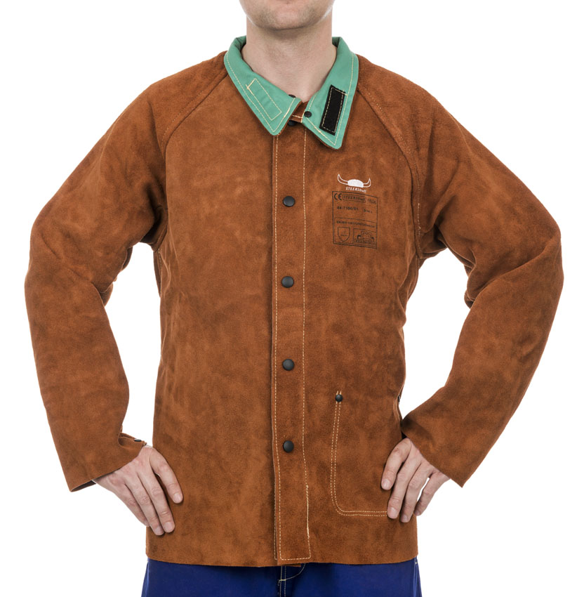 Bild von Weldas® Spalt Rindleder Schweißerjacke 44-7300 Lava Brown