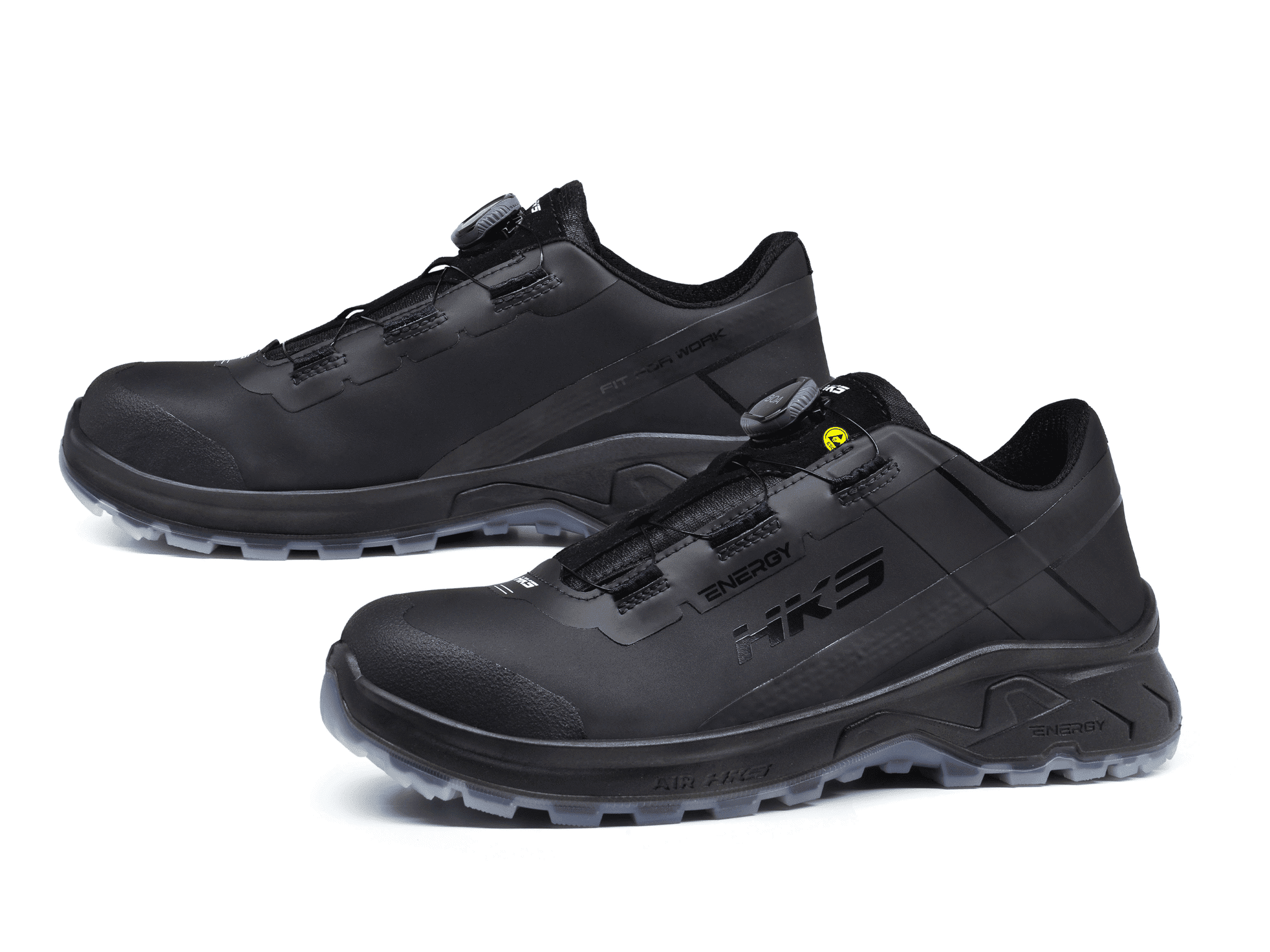 HKS®AirGuard BOA Black Sicherheitsschuh EN ISO 20345 S3L SR FO