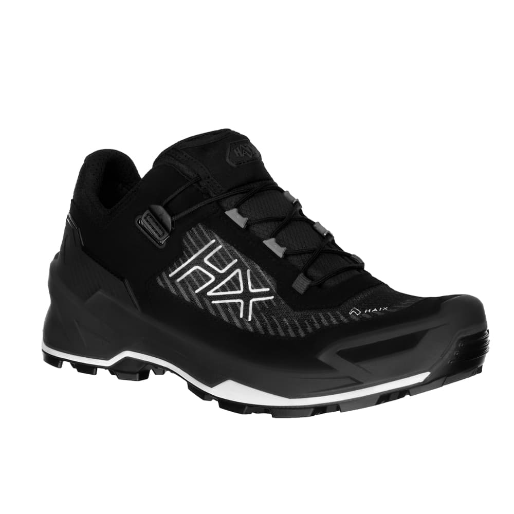 HAIX® Black Eagle EVO Adventure GTX low black-silver – Wasserdichte Outdoor- und Freizeitschuhe mit GORE-TEX®