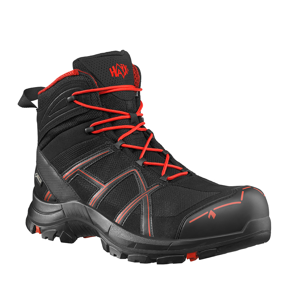 Bild von HAIX® Black Eagle Safety 40.1 mid/black-red 610018, Sicherheitsstiefel S3 mit ESD und GORE-TEX® Ausstattung